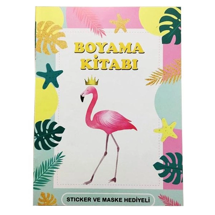 Flamingo Boyama Kitabı (Çıkartma+Maskeli)