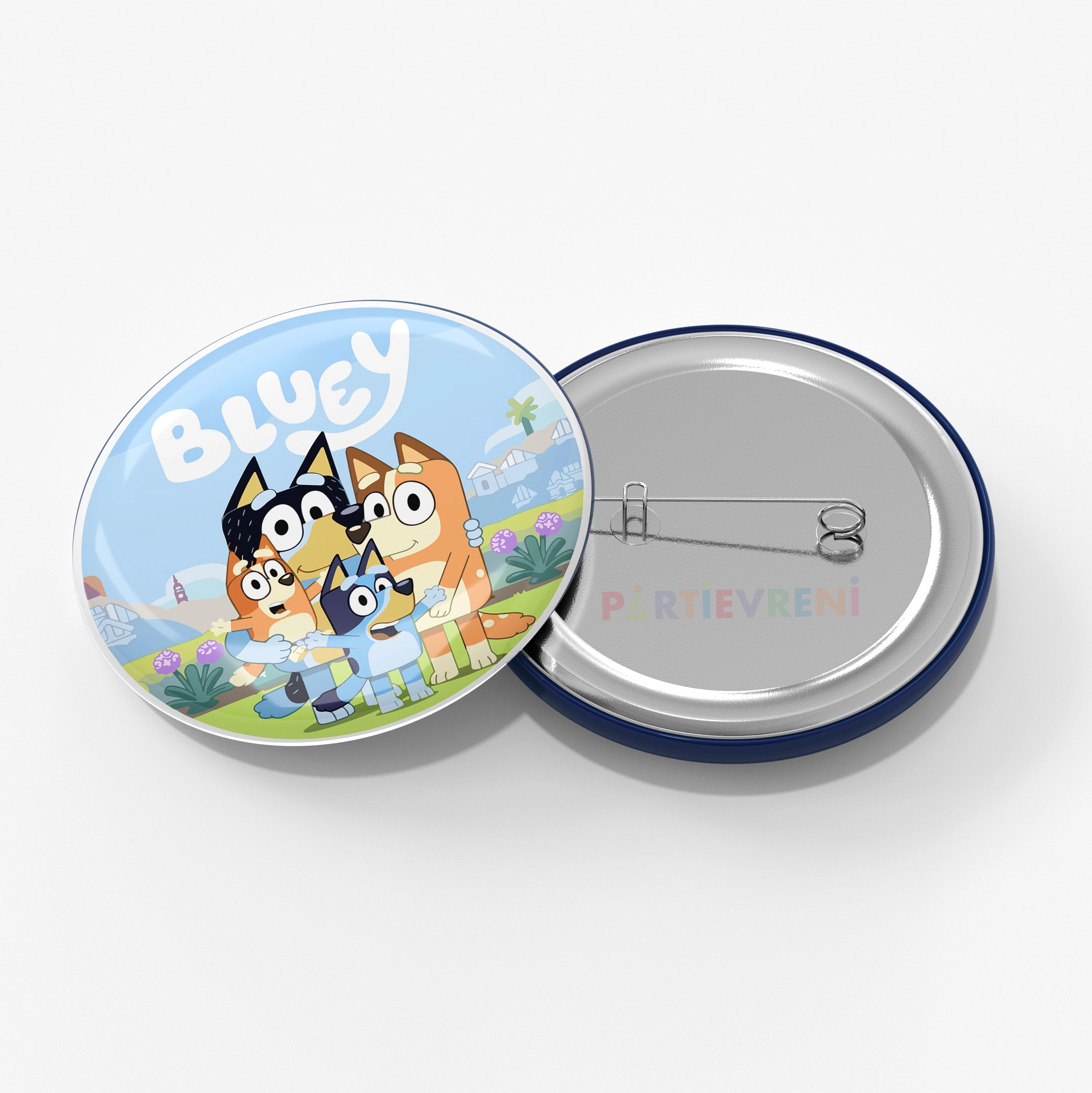 Bluey Temalı İğneli Rozet 1 Adet