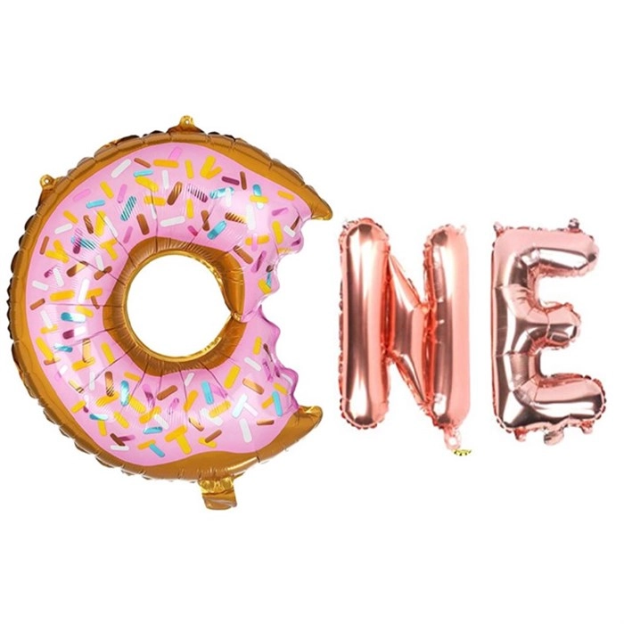 Donut Temalı Rose One Folyo Balon Seti