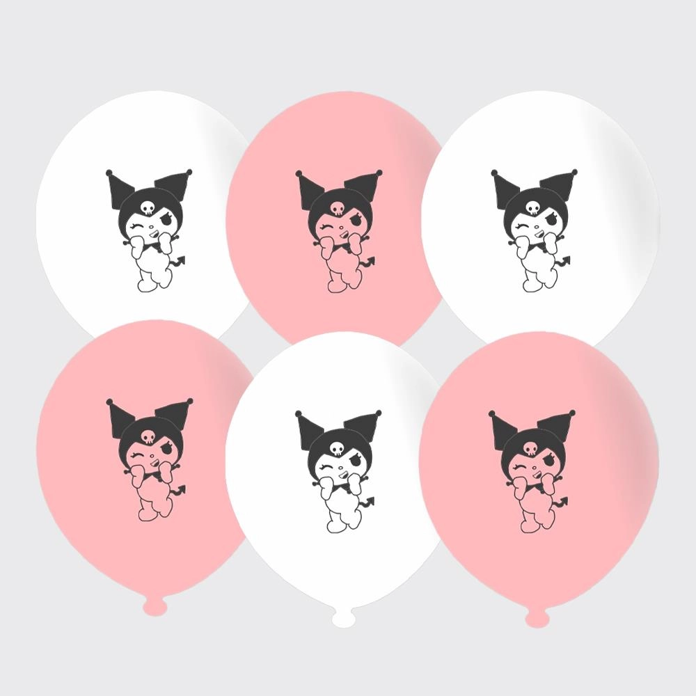 Kuromi Baskılı Lateks Balon 5 adet