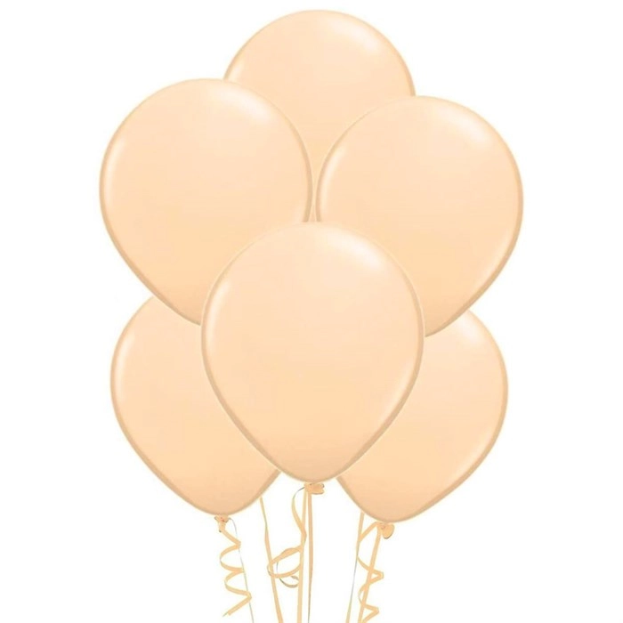 Ten Rengi Baskısız Lateks Balon - 5 Adet