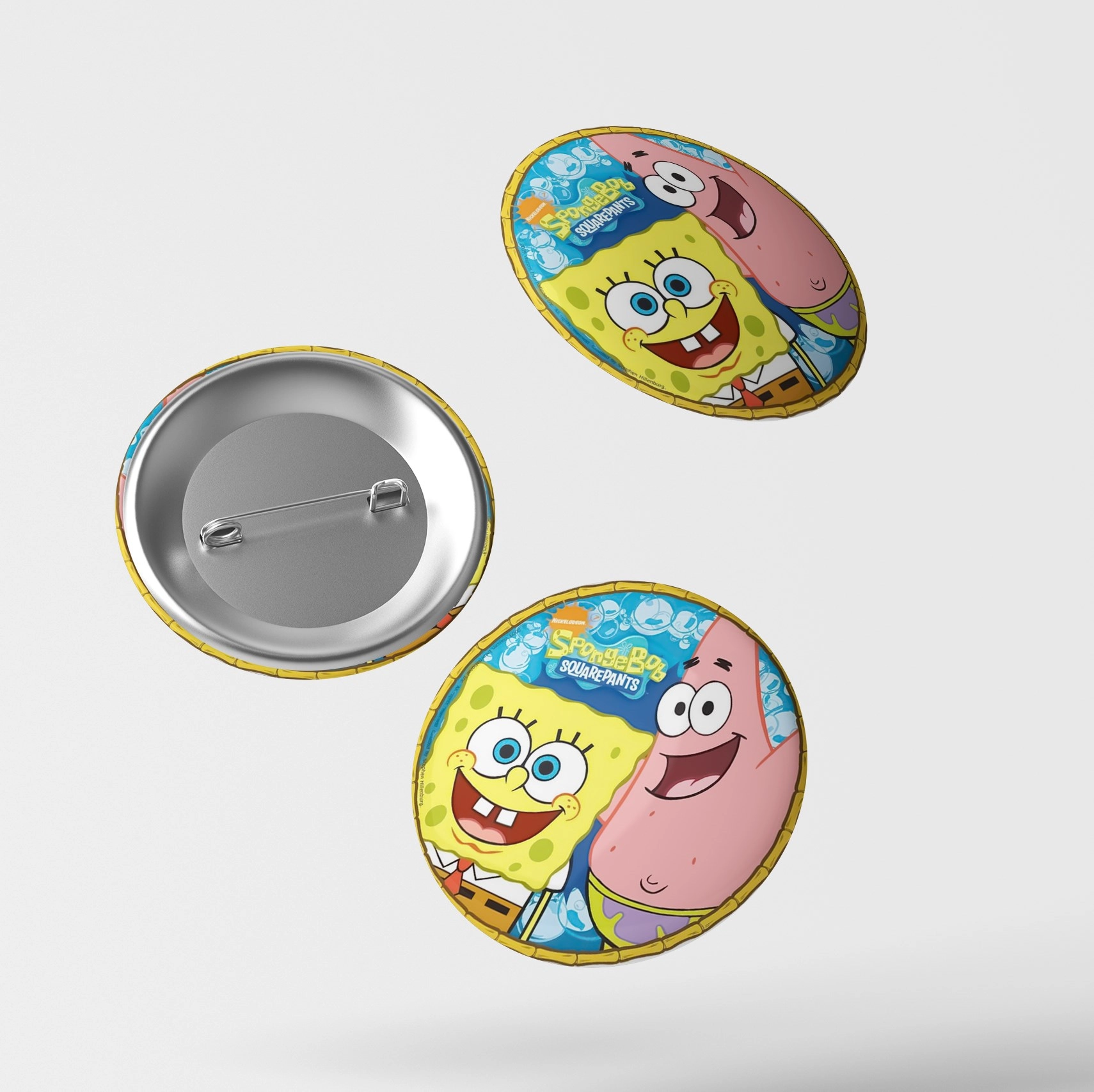 Sünger Bob Temalı İğneli Rozet 1 Adet