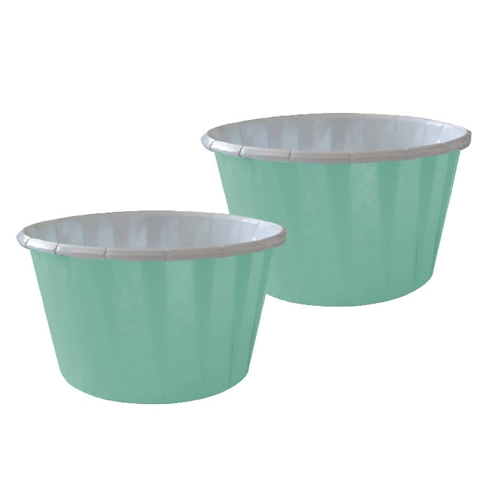 Mint Yeşili Cupcake Kek Kapsülü - 10 Adet