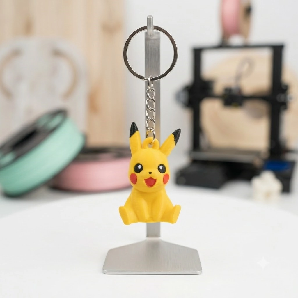 Pikachu Temalı Hediyelik Anahtarlık