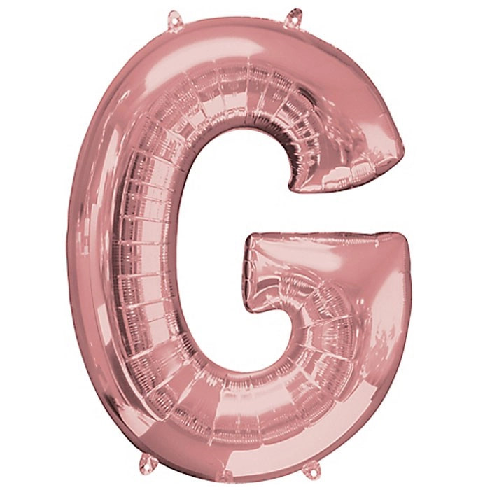 G Harfi Rose Gold Folyo Balon 1 Metre