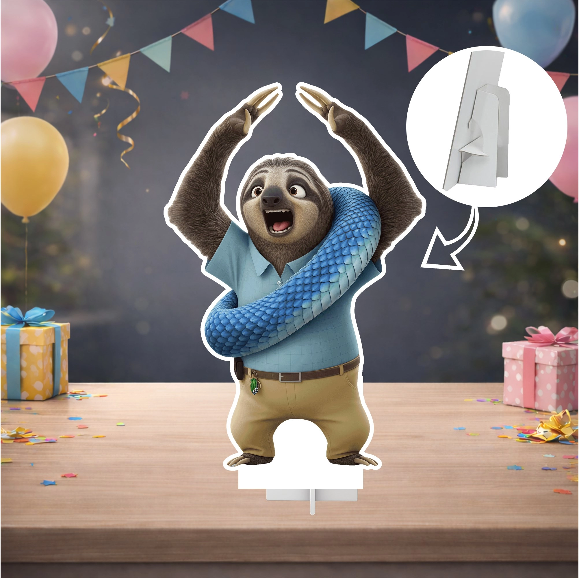 Zootopia Temalı Masa Panosu Flash