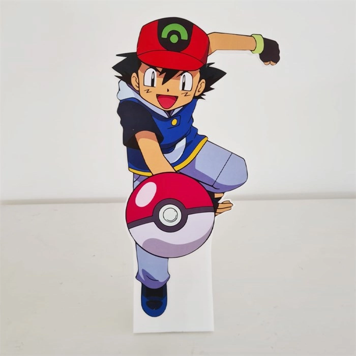 Ayaklı Dekor Pano - Pokemon Ash - 30 cm
