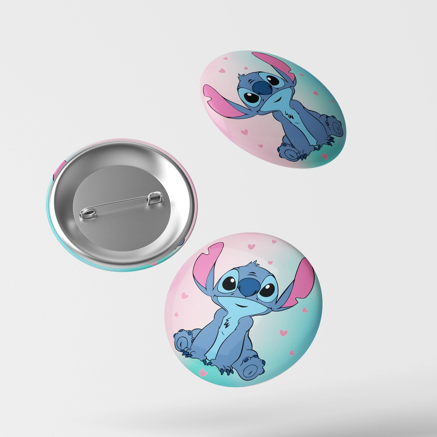 Stitch Temalı İğneli Rozet 1 Adet