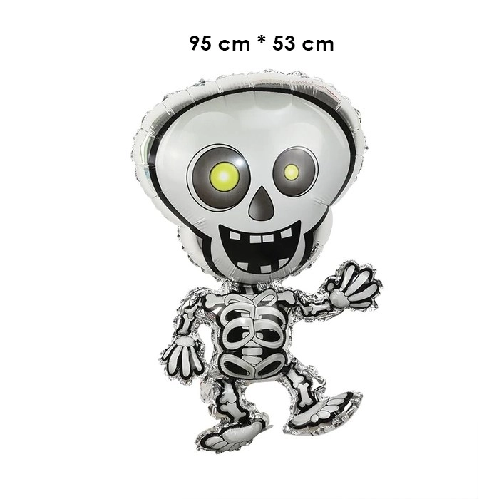 Cadılar Bayramı Temalı İskelet Folyo Balon - 95 cm
