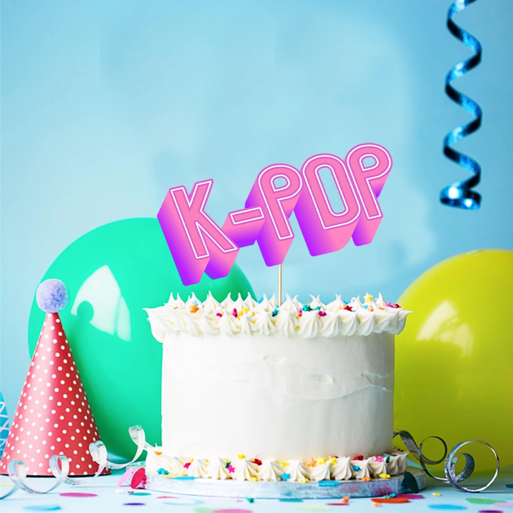 K-Pop Temalı 15cm Pasta Süsü