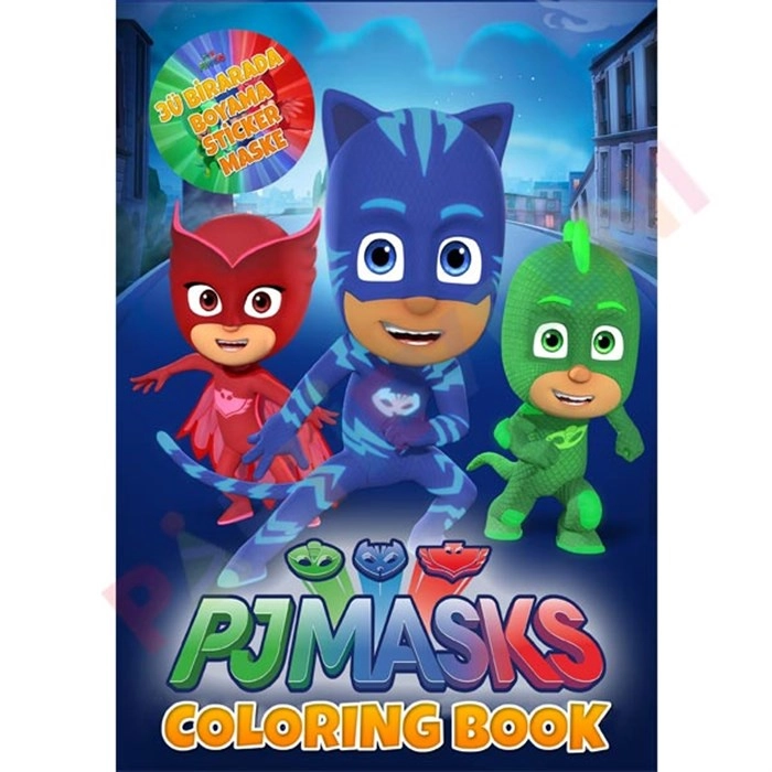 Pj Masks Boyama Kitabı (Çıkartma+Maskeli)