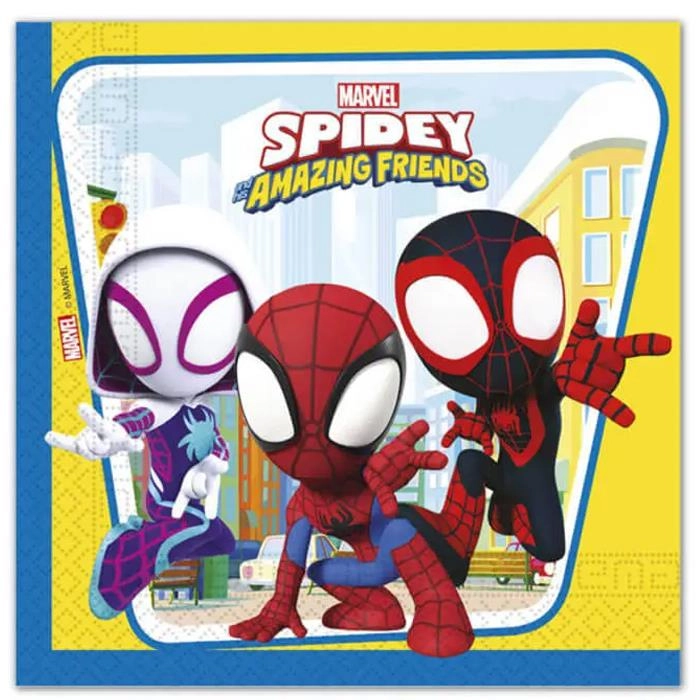 Spidey ve İnanılmaz Arkadaşları Temalı Peçete 20 adet
