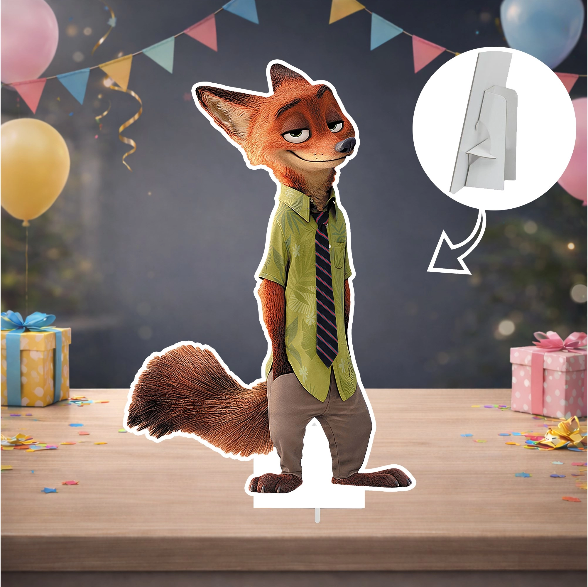 Zootopia Temalı Masa Panosu Nick