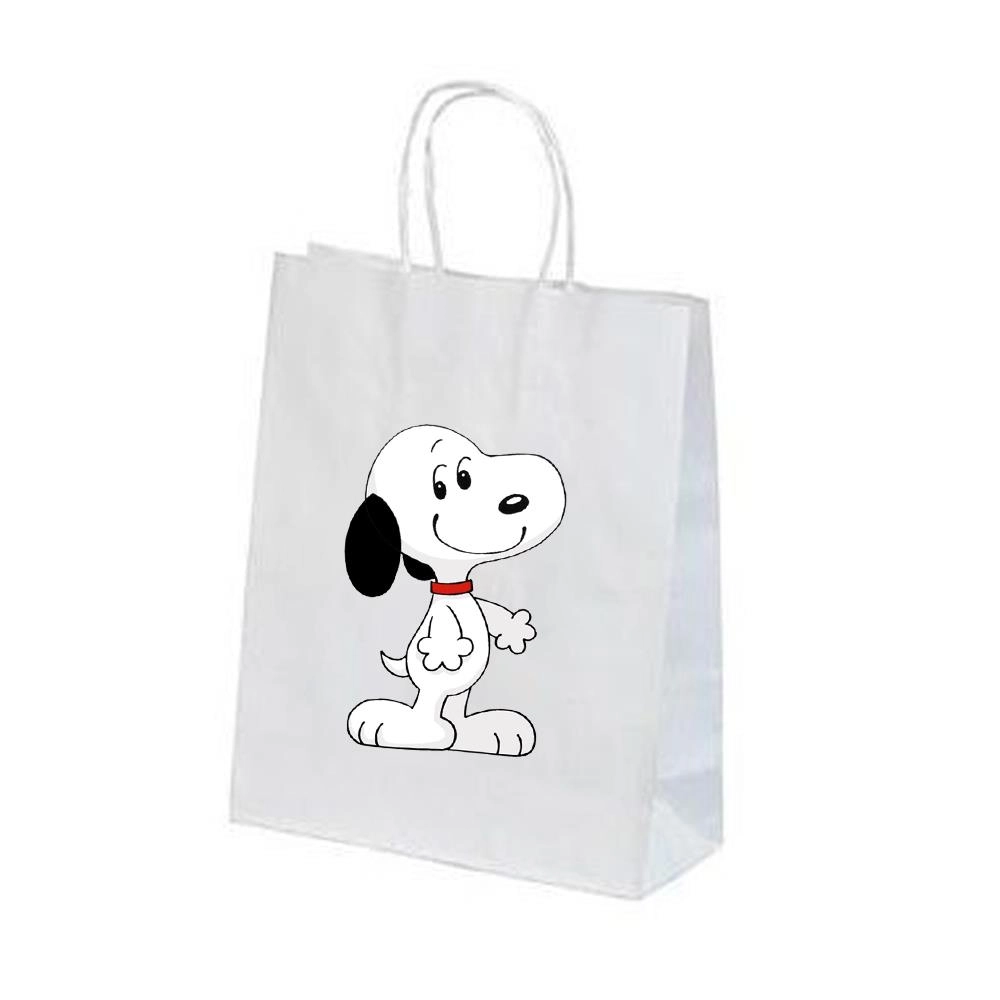 Snoopy Temalı Karton Hediye Çanta