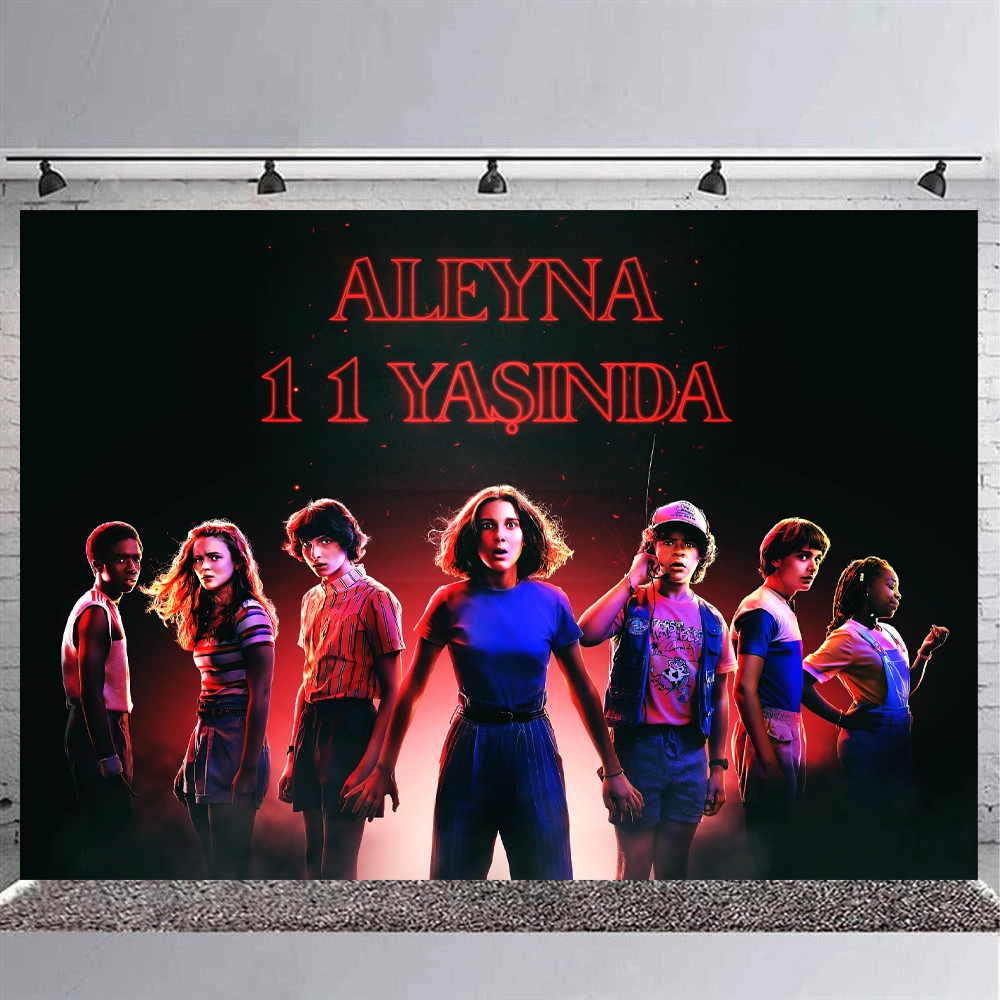 Stranger Things Kişiye Özel Afiş Banner