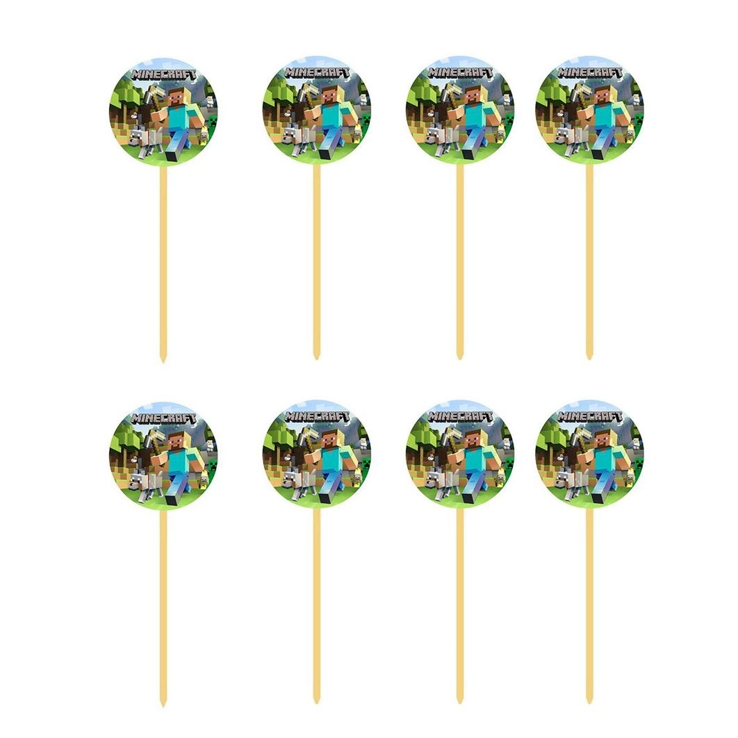 Minecraft Parti Malzemeleri Kürdan Süs 10 Adet