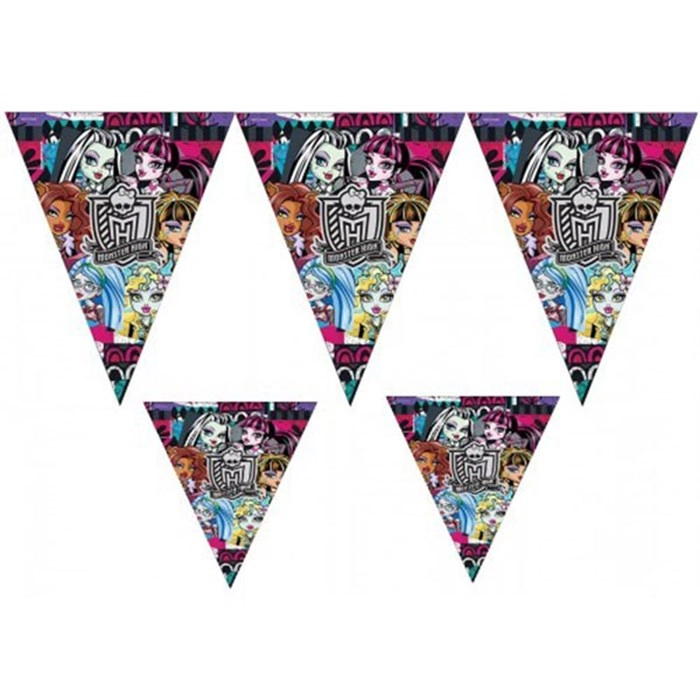 Monster High Doğum Günü Temalı Bayrak Set 3,20 Metre