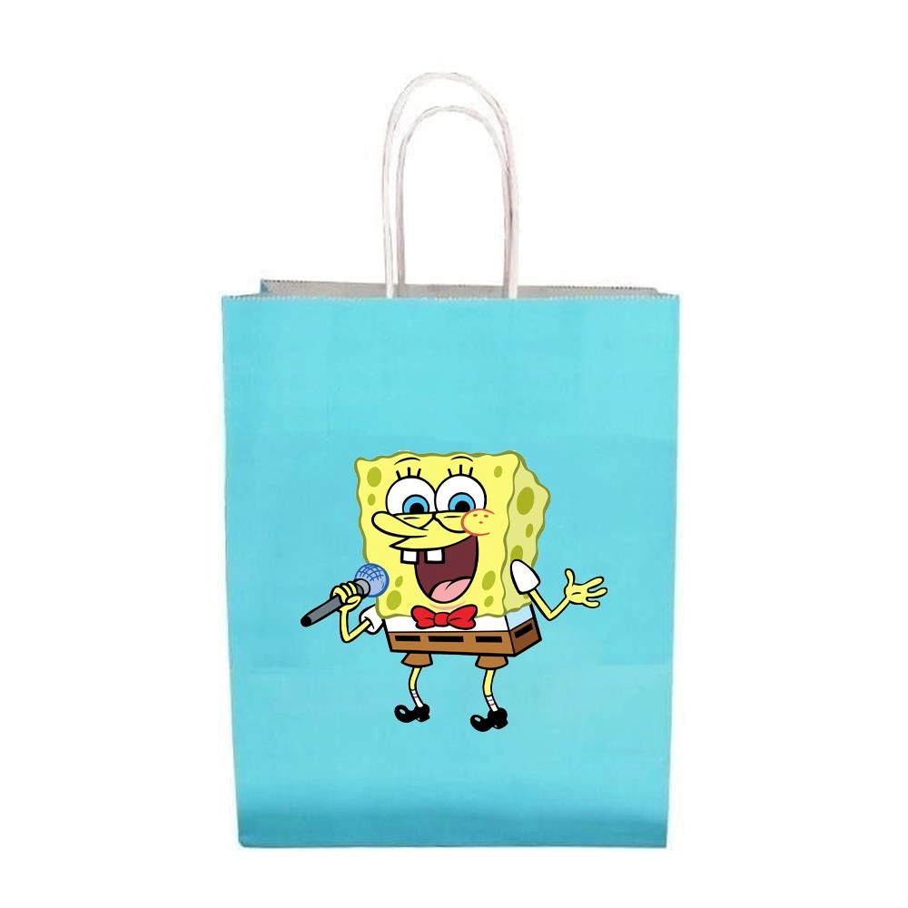 Sünger Bob  Temalı Karton Çanta
