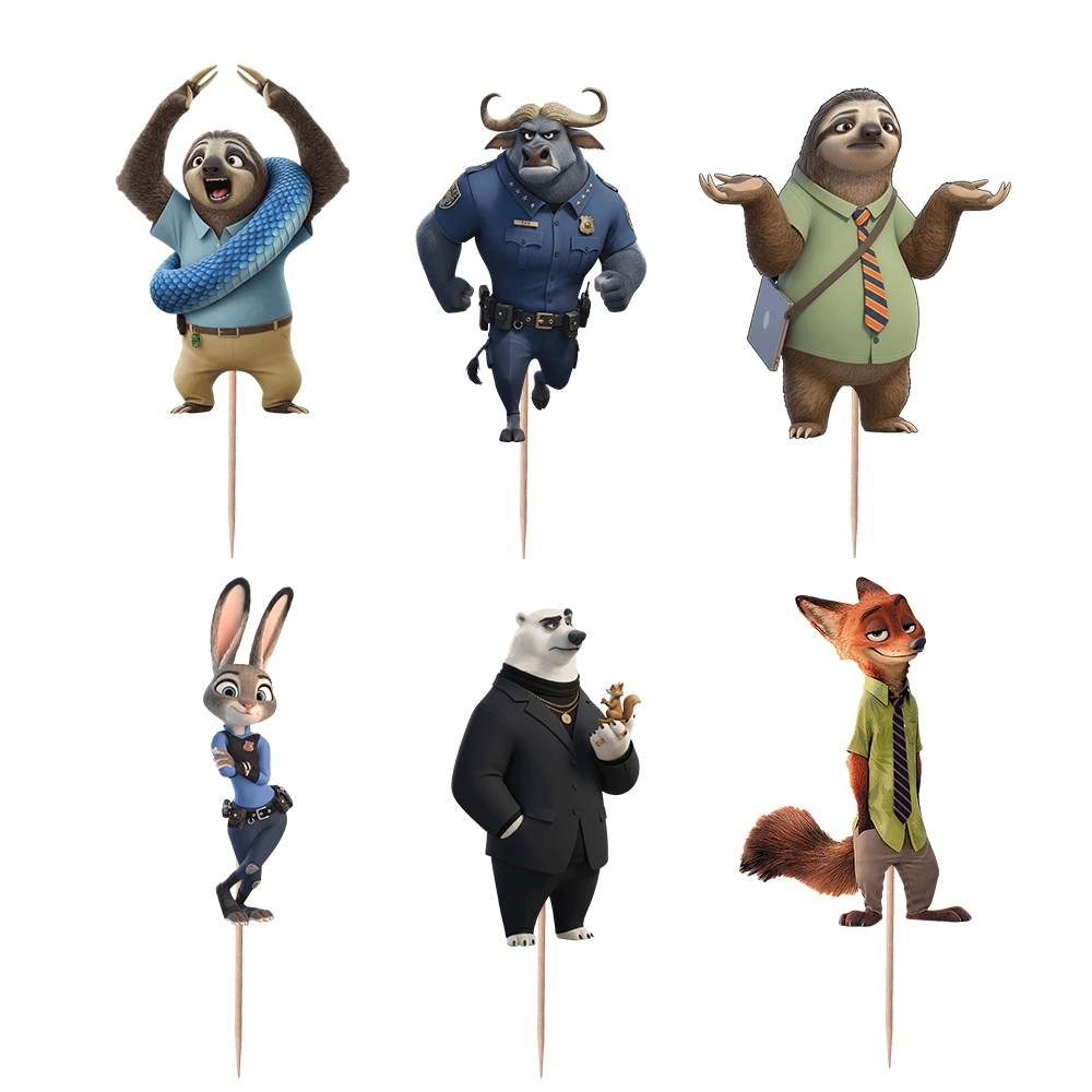 Zootopia Temalı 6’lı Kürdan