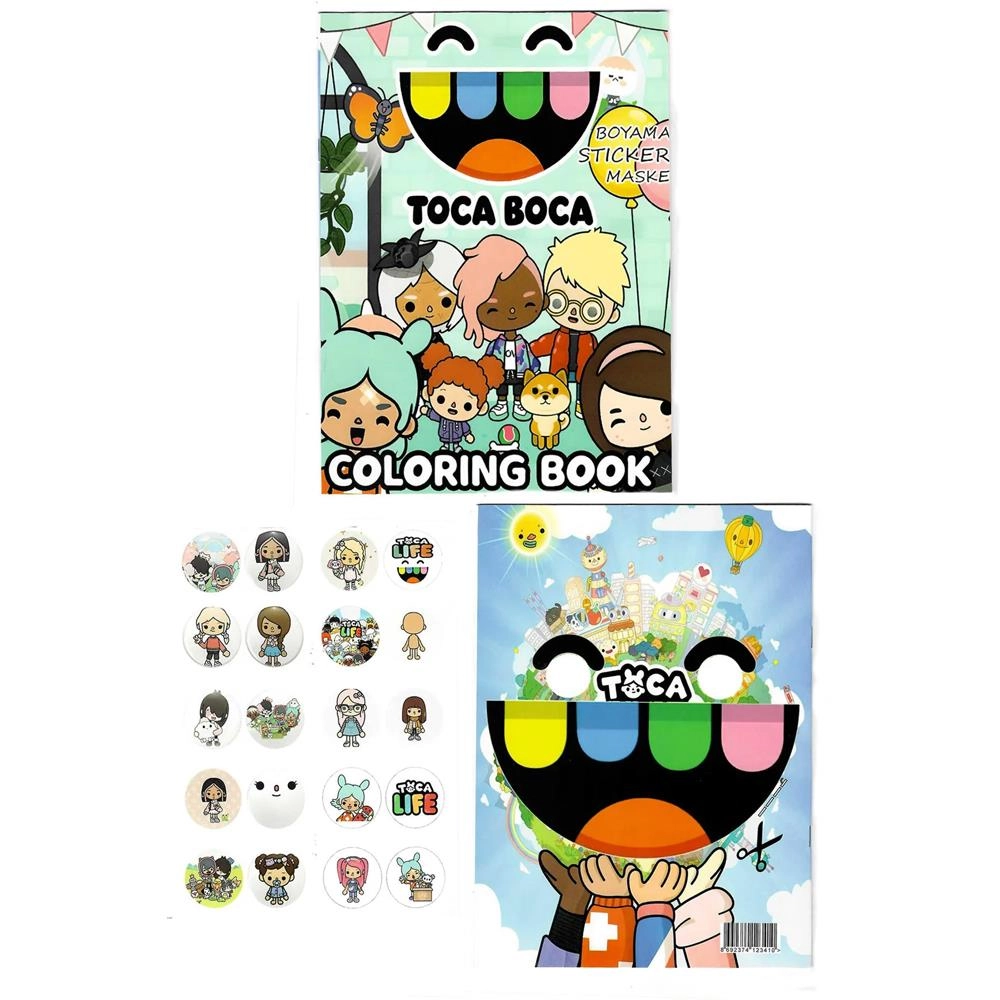 Toca Life World Temalı Boyama Kitabı
