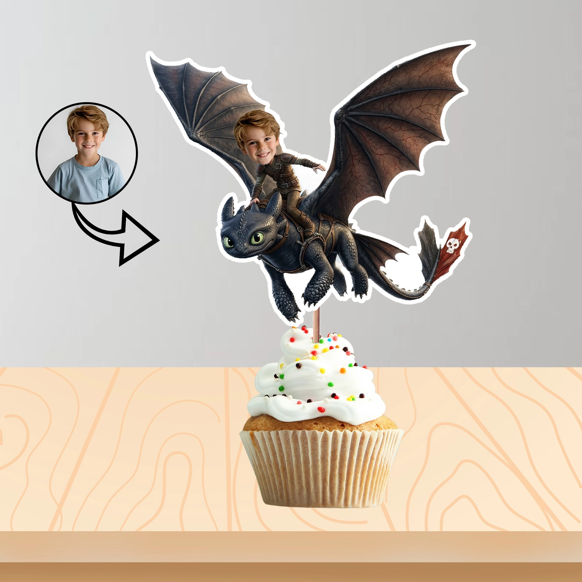 How to Train Your Dragon Temalı Kişiye Özel İsimli Kürdan 8’li