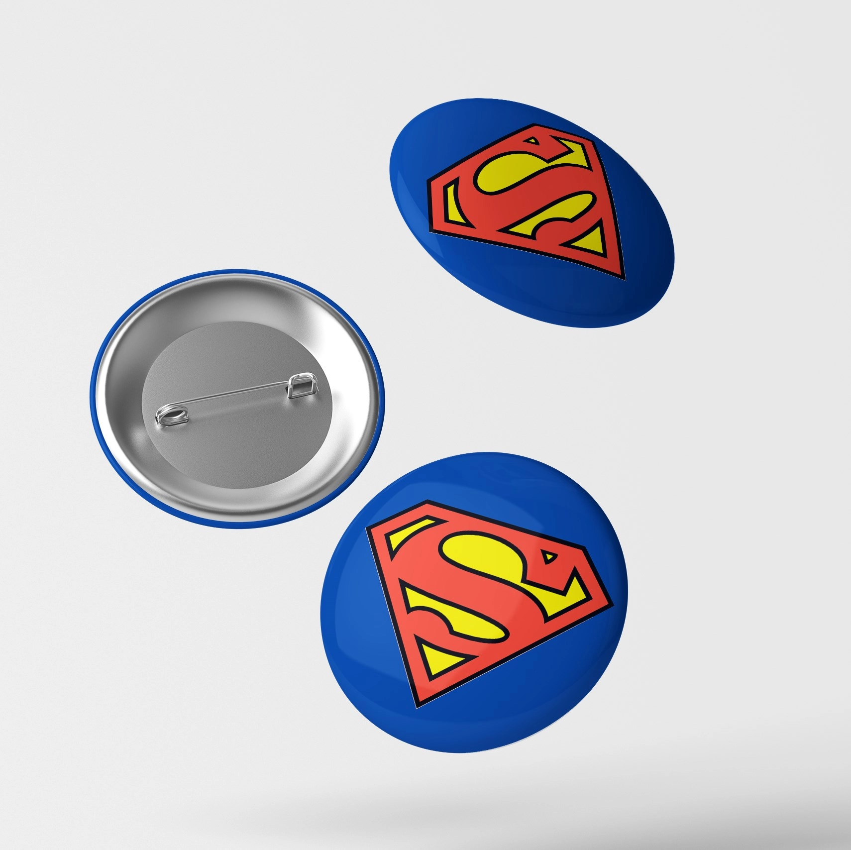 Superman Temalı İğneli Rozet 1 Adet