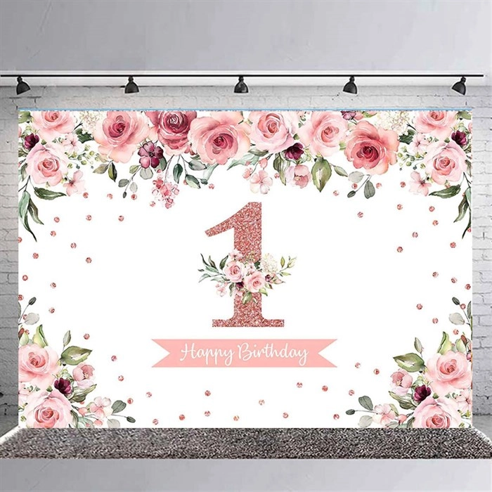 Rose 1 Happy Birthday Branda Afişi - 2 Boy Seçenekli