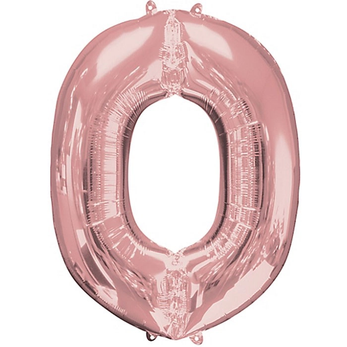 O Harfi Rose Gold Folyo Balon 1 Metre