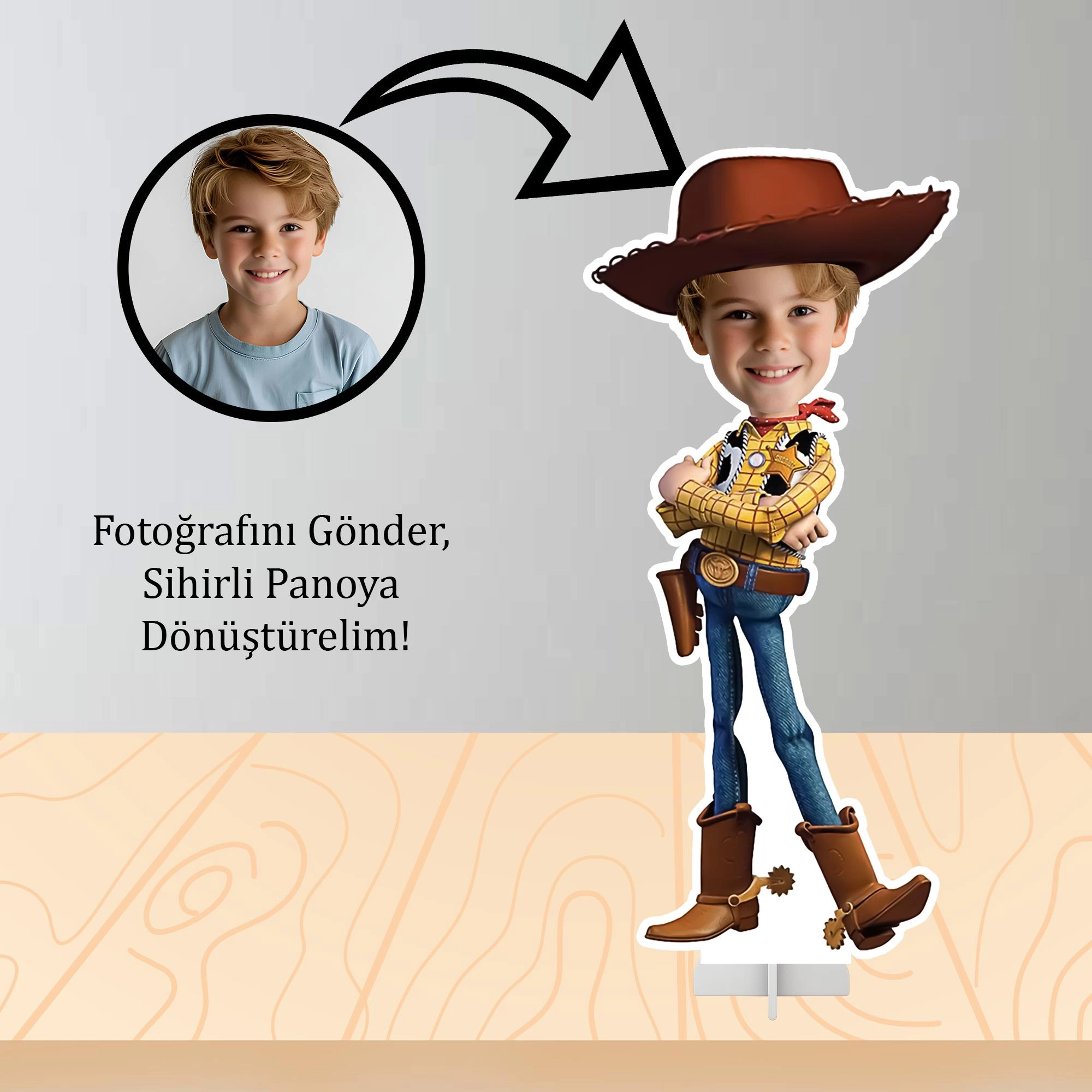 Kişiye Özel  Toy Story Temalı Masa Panosu
