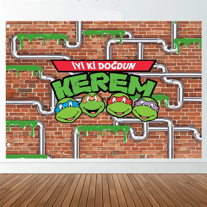 Ninja Turtles Kişiye Özel Afiş