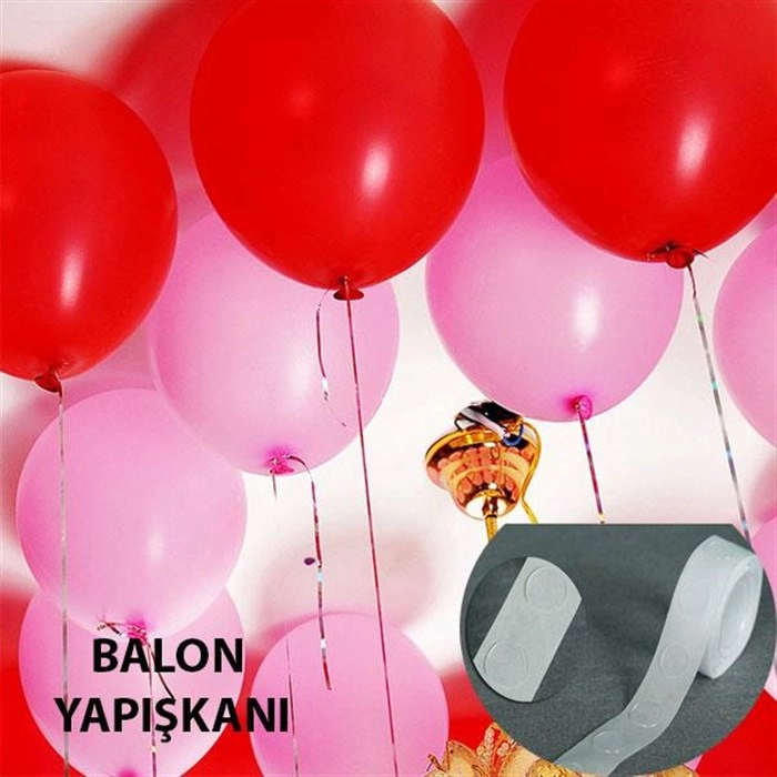 Balon Yapıştırma Bandı - 100 Adet