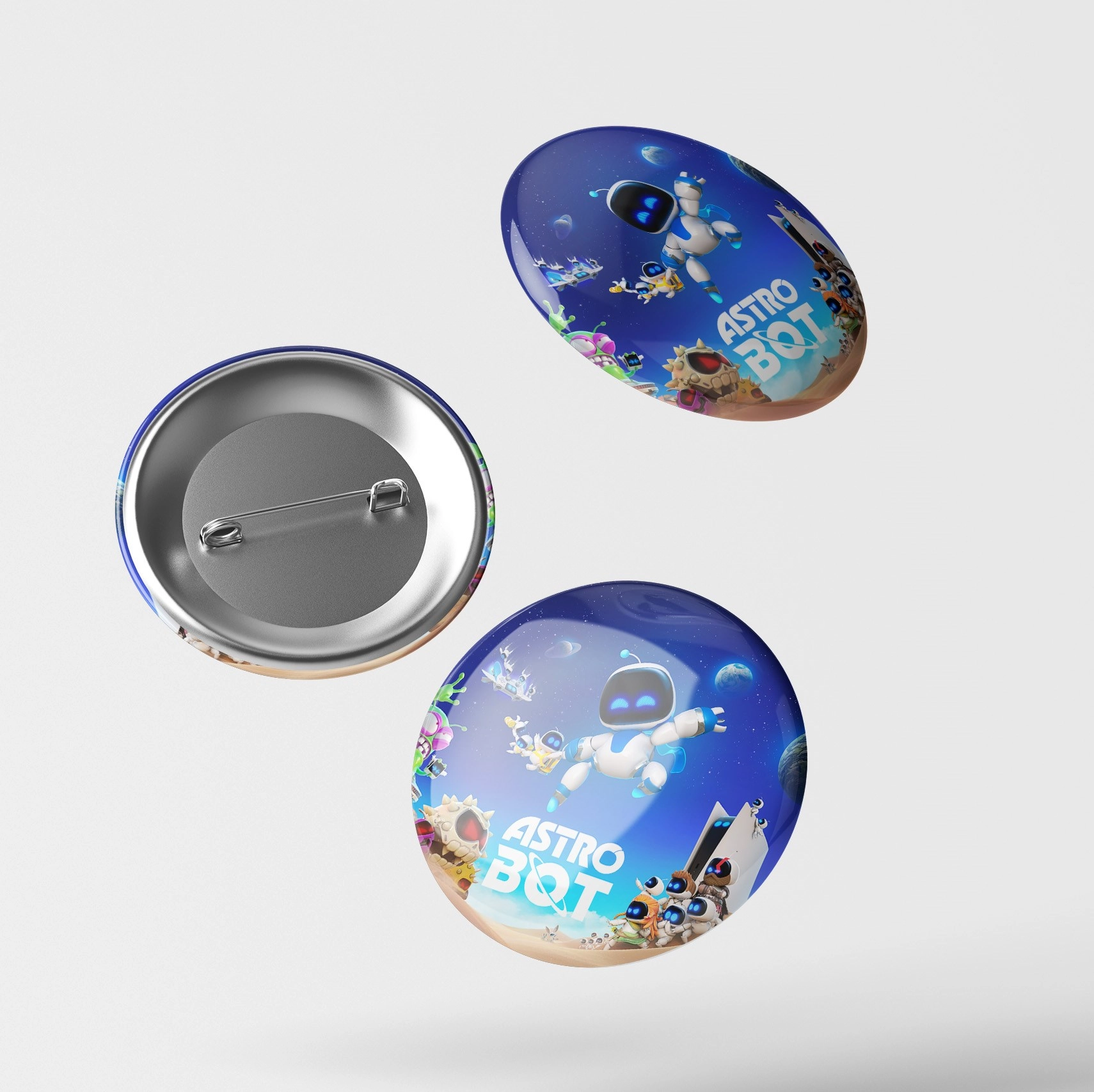 Astro Bot Temalı İğneli Rozet 1 Adet