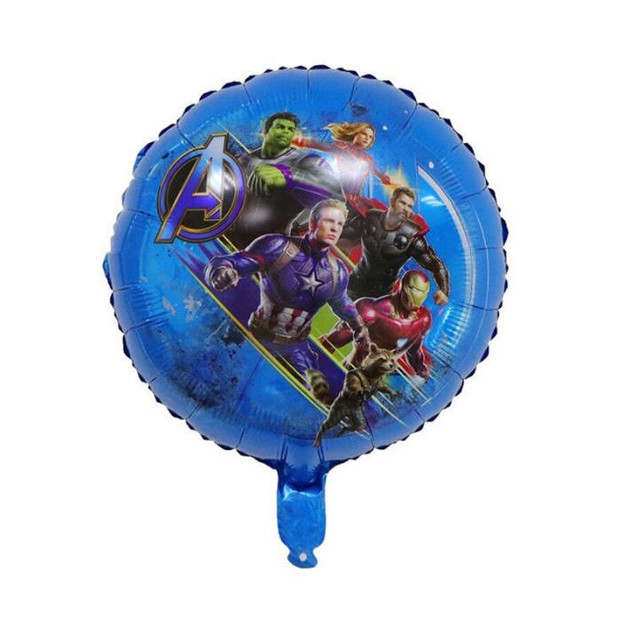 Avengers Temalı Yuvarlak Folyo Balon