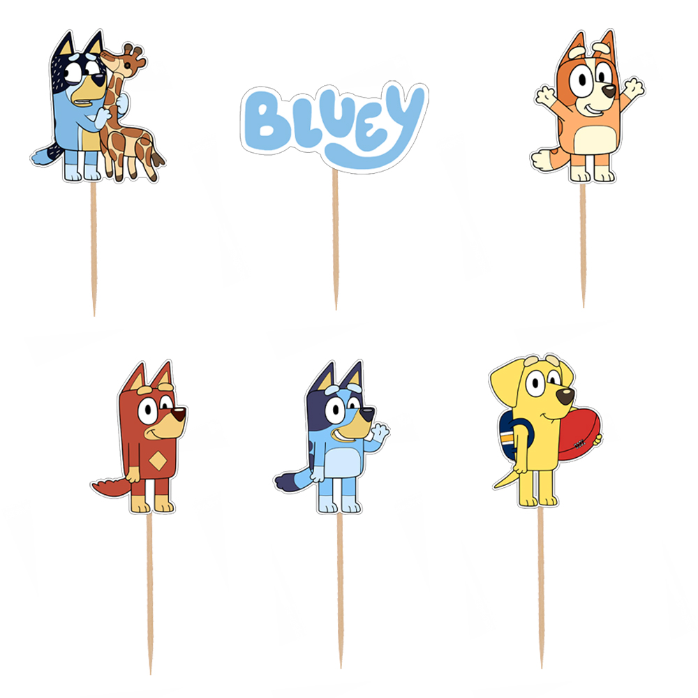 Bluey Konsepti Özel Kesim Kürdan 6’lı