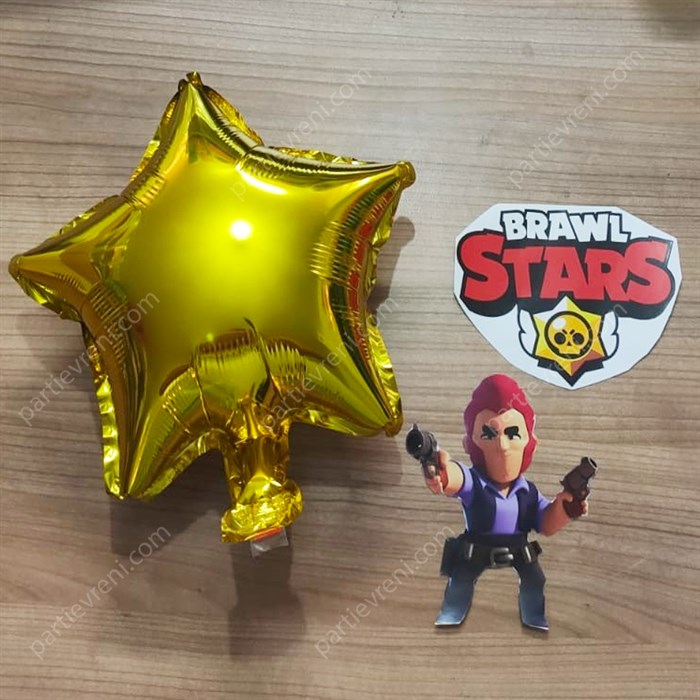 Brawl Stars Temalı Stickerlı Folyo Balon Seti