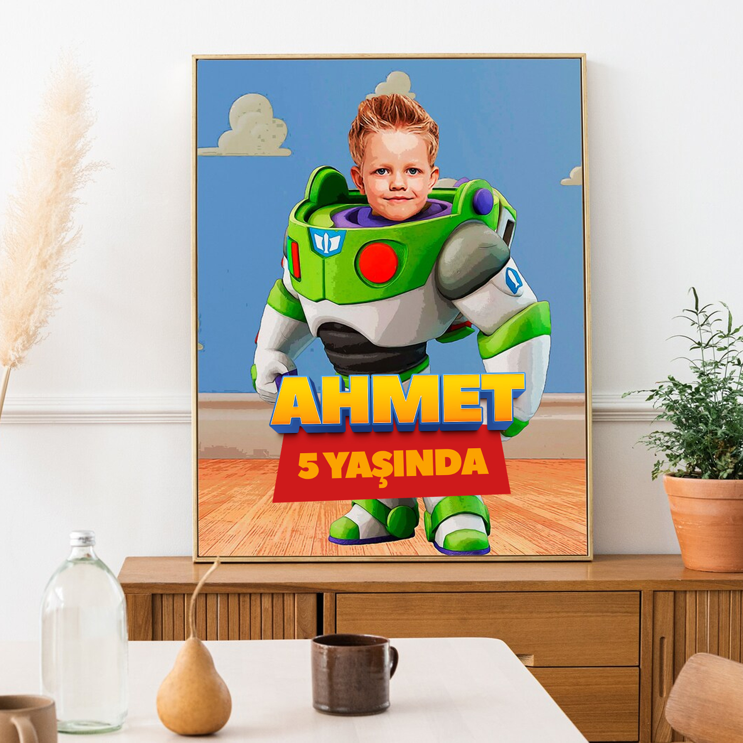 Toy Story Buzz Lightyear Kişiye Özel Vinil Branda Afiş