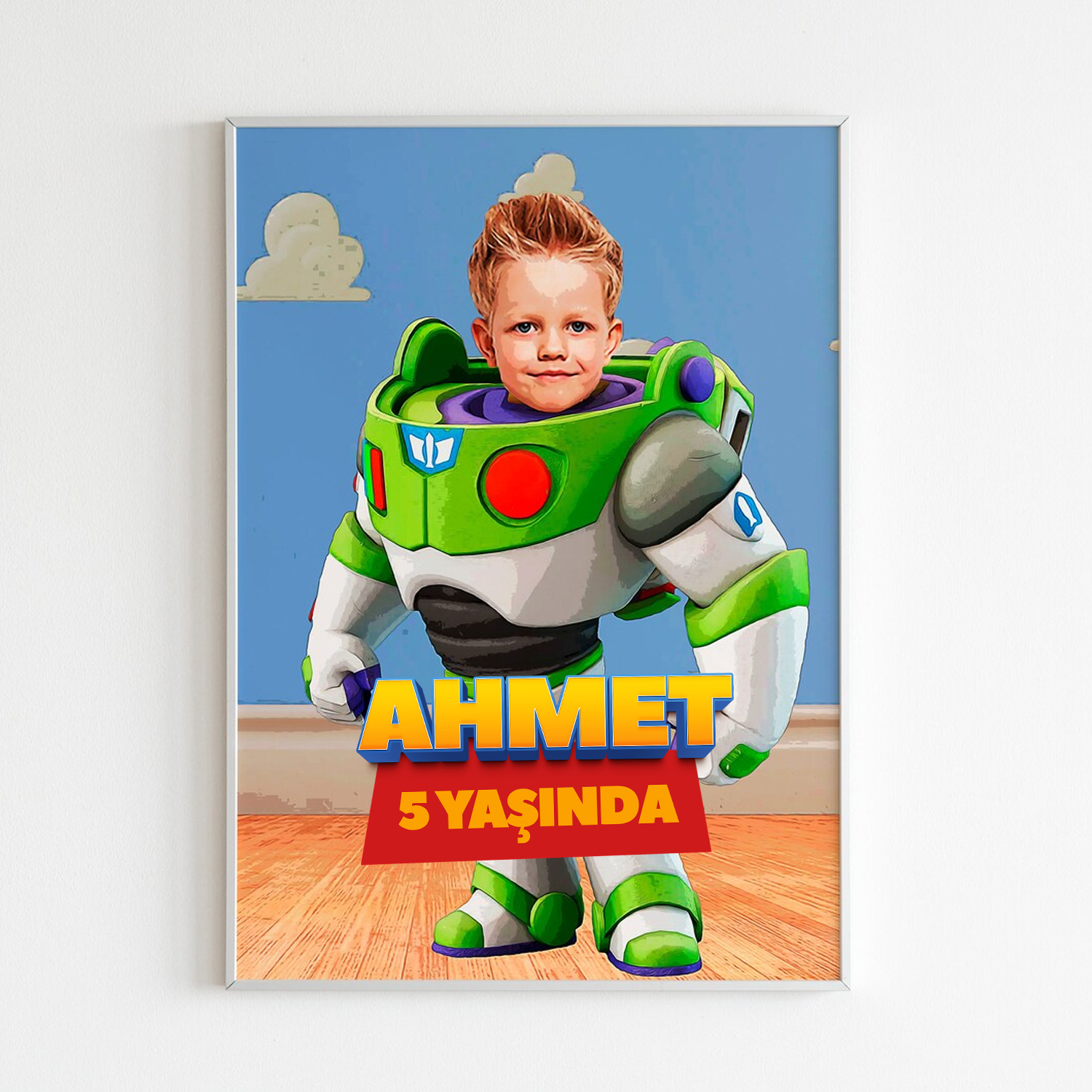 Toy Story Buzz Lightyear Kişiye Özel Vinil Branda Afiş