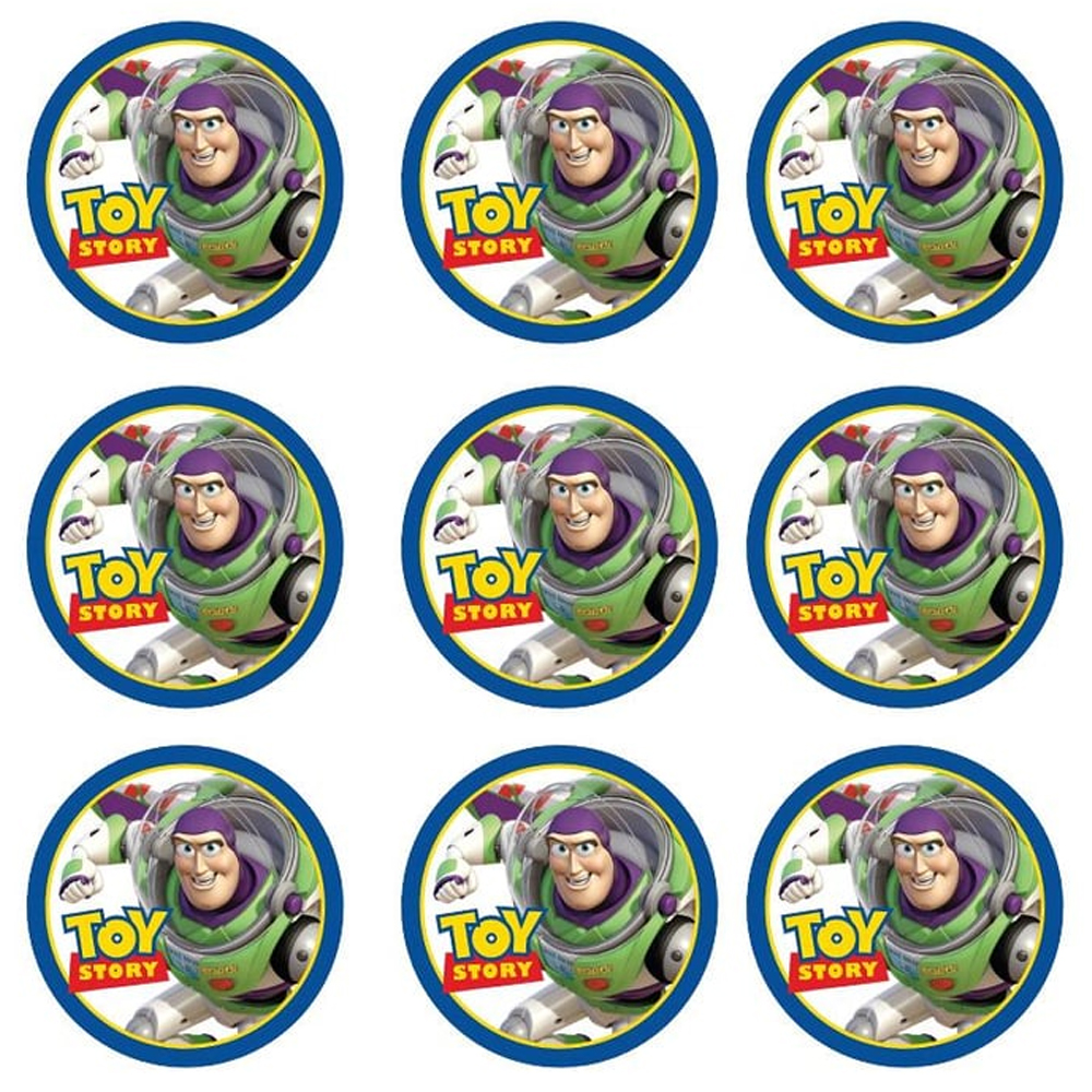 Toy Story Buzz Lightyear Yuvarlak Sticker Seti 10’lu