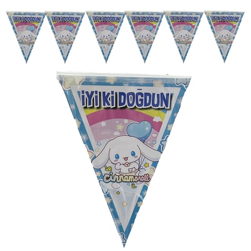 Cinnamoroll Konseptli Flama Bayrak