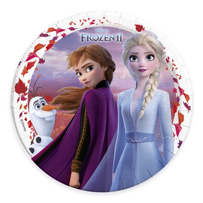 Frozen 2 Lisanslı Tabak 8 Adet 23 cm