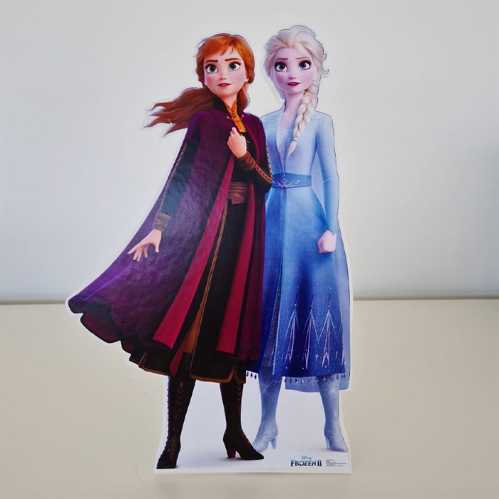 Ayaklı Dekor Pano - Frozen Elsa Anna Temalı - 30 cm