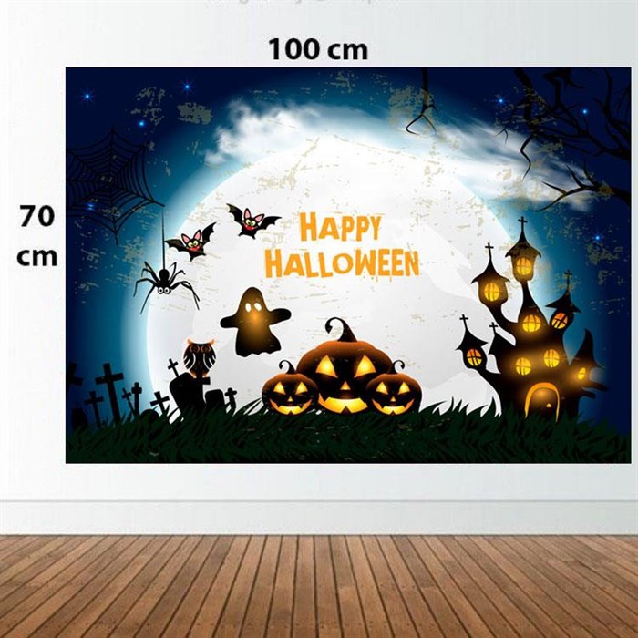 Happy Halloween Tenmalı Vinil Afiş