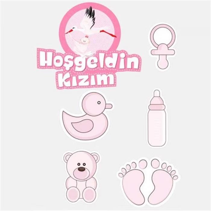 Hoşgeldin Kızım Etiket Seti