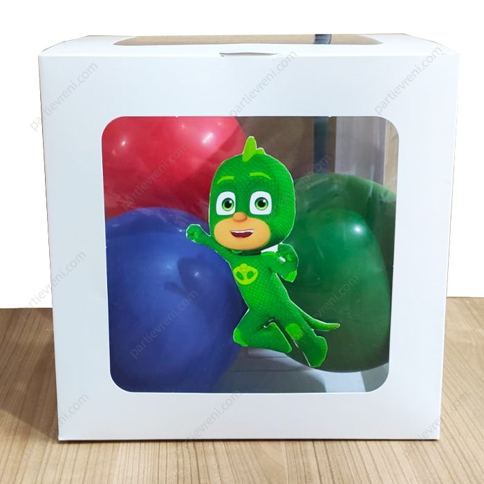 Pj Masks Kertenkele Çocuk Temalı Şeffaf Kutu Seti