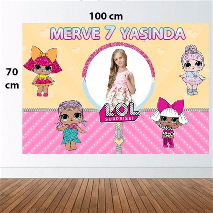Kişiye Özel LOL Bebekler Temalı Doğum Günü Afişi