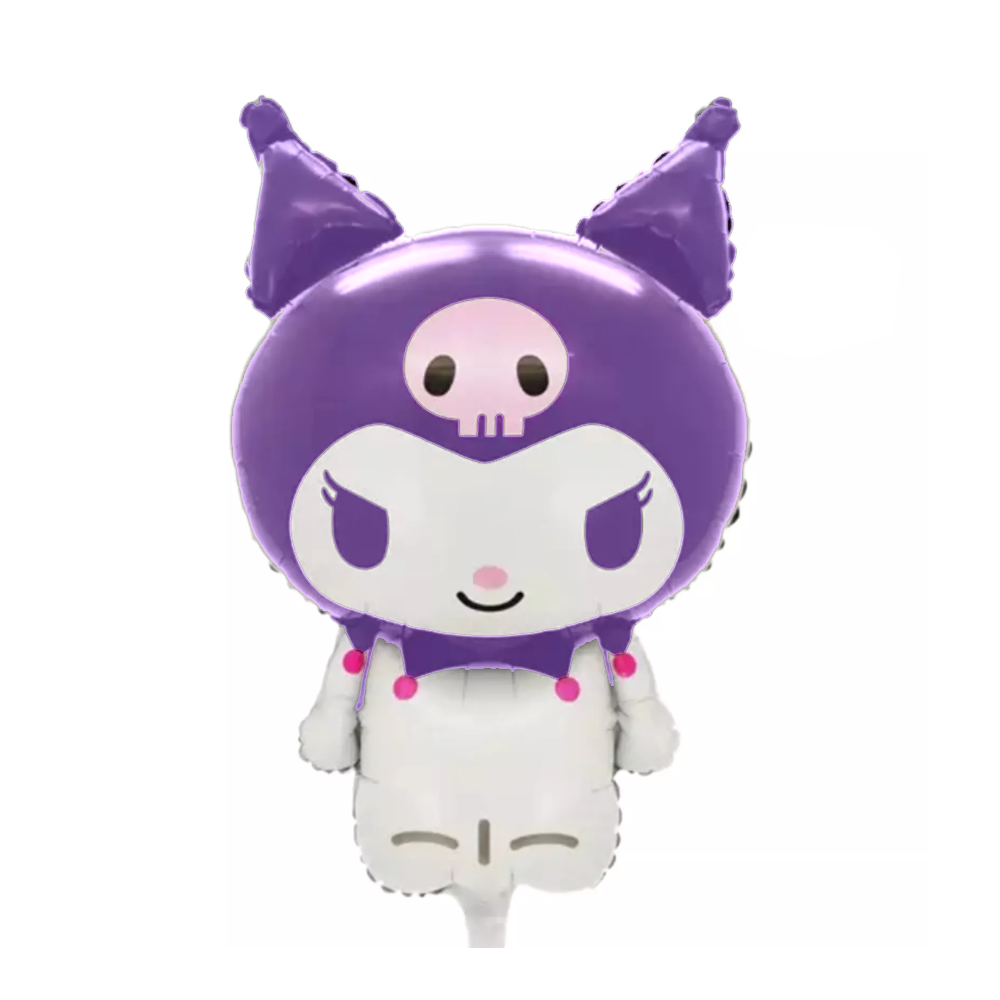 Kuromi Konsepti Mor Folyo Balon