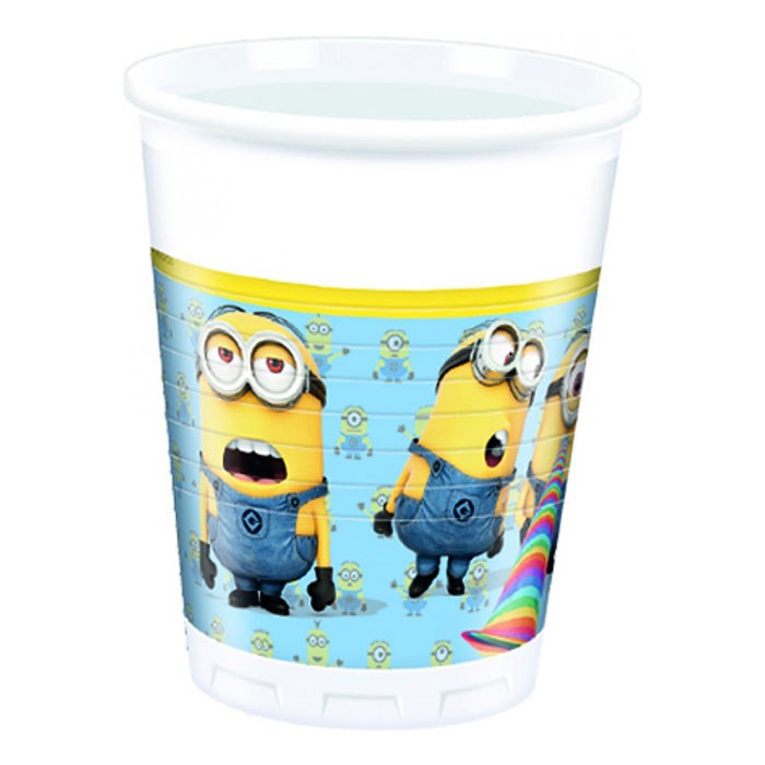 Minions Temalı Bardak 8 Adet