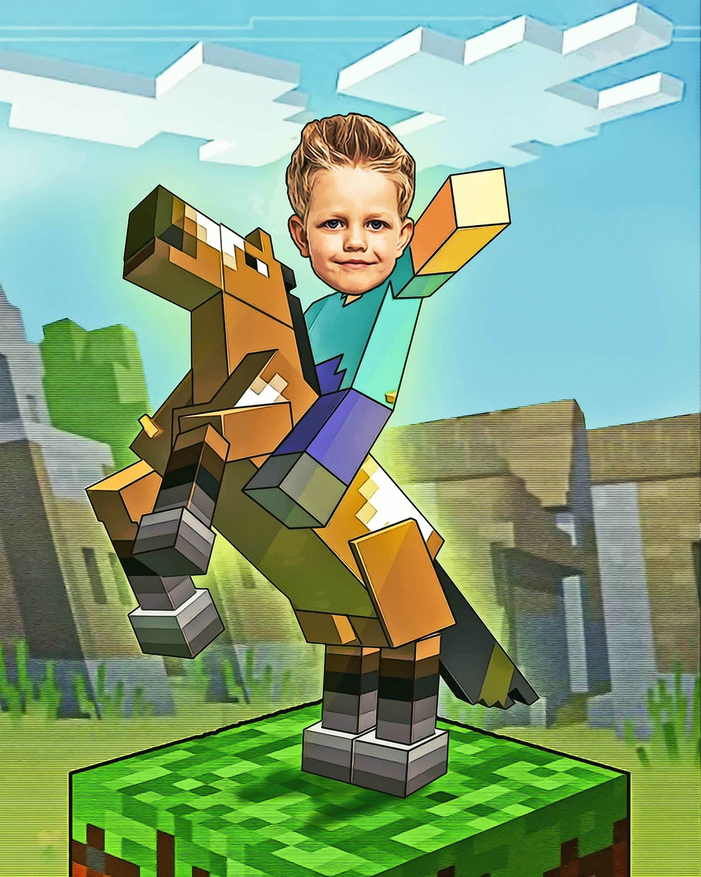 Minecraft Konsepti Kişiye Özel Poster