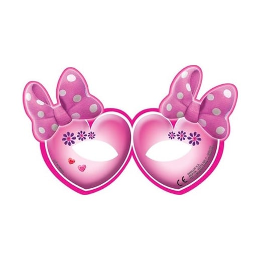 Minnie Mouse Konseptli Kağıt 6’lı Maske
