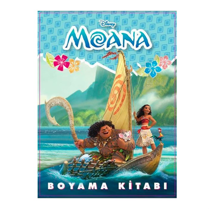 Moana Temalı Boyama Kitabı (Sticker+Maskeli)